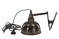 LAMPA S KLOPOM, retro štýl, SILVER LOFT, na písací stôl, posteľ, pr. 14 cm