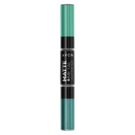 Dvojité očné tiene Avon Matte Metal - Mint Jewel