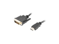 Lanberg kábel CA-HDDV-20CU-0018-BK (HDMI M - DVI-D