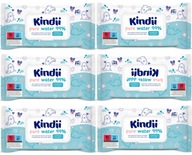 KINDII PURE WATER WIPERS 99% 6x60 6BAL