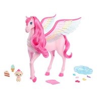 Barbie Štipka mágie RUŽOVÝ PEGASUS Unicorn znie a rozsvieti HLC40