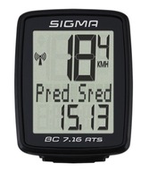 BEZDRÔTOVÝ SIGMA BC 7.16 ATS PL MENU POČÍTAČKA BICYKLOV