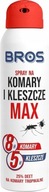 Sprej proti komárom a kliešťom MAX 90ml BROS