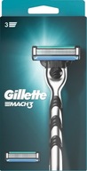 Holiaci strojček Gillette Mach3 s 2 kazetami