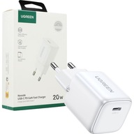 Ugreen 20W USB-C PD QC 4.0 kompaktná GaN nabíjačka,