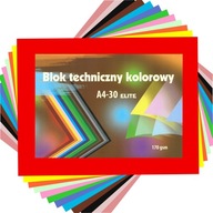 Technická podložka Kreska Elite farebná A4 30 listov