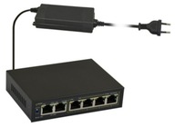 6-portový S64 PoE switch pre 4 IP kamery