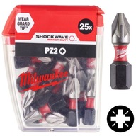 RÁZOVÝ BIT PZ2X25MM 25KS MILWAUKEE