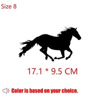 Black Style No.8 Size Funny Cowboy Cowgirl Horse