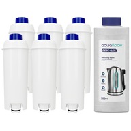 6x VODNÝ FILTER pre DELONGHI DESCALER 500 SET