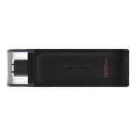 Kingston USB flash disk DataTraveler 70 128 GB, USB 3.2 Gen 1 Type-C, Blac