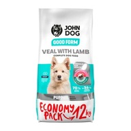 JOHN DOG GOOD FORM PUPPY TEAL LAMB 12kg