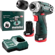 Metabo PowerMaxx BS Basic Aku vŕtací skrutkovač 2x2Ah 12V