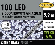 Studené biele LED vianočné osvetlenie Bulinex 9,9m