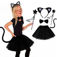 OUTFIT MAČIATKA SADA KOSTÝM CAT TUTU PROM PROM 5 ks