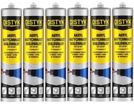 6x Akrylátový okamžite pretierateľný biely DISTYK od DEN BRAVEN 280 ml