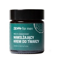 ZEW FOR MEN Multifunkčný hydratačný krém na tvár s čiernou hubkou