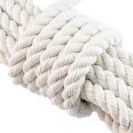 Bavlnené plachetnicové lano krútené 10mm 10m
