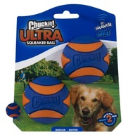 ULTRA SQUEAKER BALL MEDIUM 2PAK Chuckit!