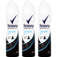 REXONA Invisible Aqua antiperspirant v spreji 3x150ml