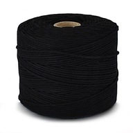 Bavlnená šnúrka pre MACRAME 2mm 300m / čierna