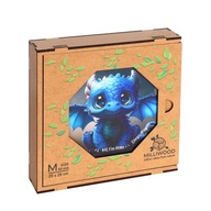 Drevené puzzle Milliwood - Ahoj, som malý - Diego Dragon - 46 El.