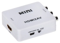 HDMI / AV HDMI na CVBS + audio prevodník