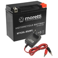 Agm gélová nabíjačka batérií 12V 20Ah 270A MTX20L-BS YTX20L-BS Moretti