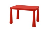IKEA mammut table červený detský stolík 75x55
