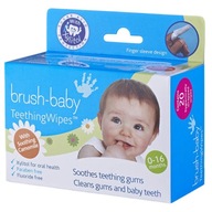 Brush-Baby TeethingWipes hygienické tampóny s harmančekom pre deti 0-16m