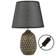 KERAMICKÁ STOLNÁ LAMPA, GLAMOUR, MODERNÉ TIIETO, PRE ŽIAROVKU E14