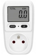 LCD wattmetrová zásuvka na meranie energie