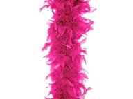 BOA PÉROVÁ ŠÁLKA DARK NEON RUŽOVÁ FUCHSIA 180 CM