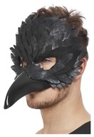 Čelenka na tvár s vtáčou maskou Havran Mask