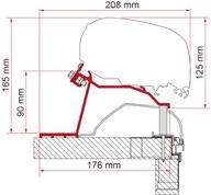 STREŠNÝ ADAPTÉR PRE MARKÍZU FIAMMA F65/F80 HOBBY 14-