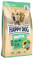 HAPPY DOG NATURCROQ BALANCE 15 KG VYVÁŽENÉ KRMIVO S PRIDANÝMI BYLINKAMI