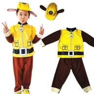 RUBROVÝ OUTFIT PAW PATROL KOSTÝM PARTY OUTFIT veľkosť M 110-116 NA PLES