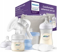 PRÍRUČKA PHILIPS AVENT Fľaša s odsávačkou mlieka + cumlík STARTER SET