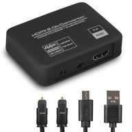 HDMI 2.0 TOSLINK EXTRACTOR AUDIO CONVERTER ARC TOSLINK CINCH AUX HDCP 4K