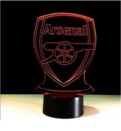 ARSENAL LONDON 3D LED NOČNÁ LAMPA S DARČEKOM NA DIAĽKOVÉ OVLÁDANIE