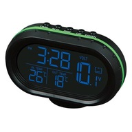 Voltmeter 3v1 Auto hodiny Auto Clock Blue Orange