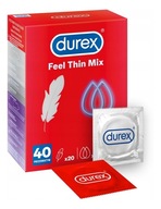 Durex Feel thin mix tenké kondómy 40 ks