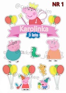 CUKROVÁ TLAČ PEPPA PIG na tortu VEĽKÝ VÝBER