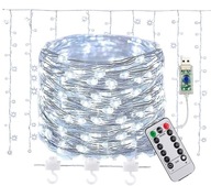 ZÁCLONA GARLANDA ZÁSADNÉ LAMPY ICILS USB 300 LED DRÔTOVÁ DEKORÁCIA