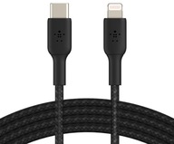 Čierny BELKIN USB Type-C - Lightning kábel 1m