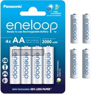 4x nabíjacie batérie PANASONIC ENELOOP R6 AA 4BL nabíjacie batérie MADE JAPAN