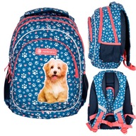 Viackomorový batoh pre dievčatá AstraBag AB330 CUTE PUPPY 20L