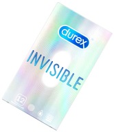 DUREX INVISIBLE EXTRA DANN X12 KONDÓMY, ČÍR