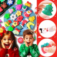 24x Squishy Mochi Senzorická hračka Montessori adventný kalendár pre deti