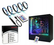 LED RGB USB PÚSOK PRE MONITOR POČÍTAČA+DIAĽKOVÉ OVLÁDANIE 1m